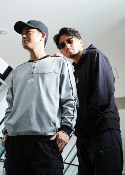 裏ドライメッシュヘンリーネックTシャツ S2564