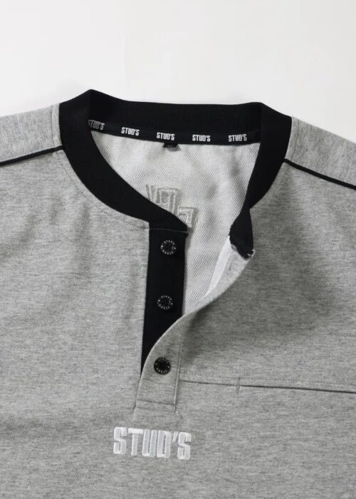 裏ドライメッシュヘンリーネックTシャツ S2564