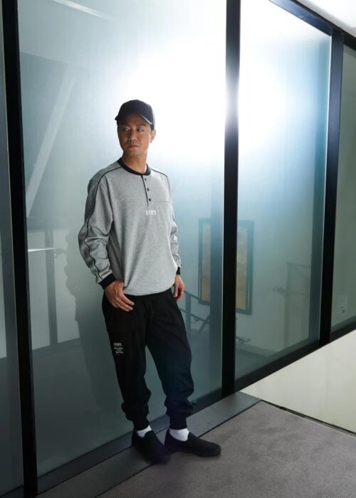 裏ドライメッシュヘンリーネックTシャツ S2564