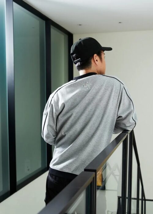 裏ドライメッシュヘンリーネックTシャツ S2564